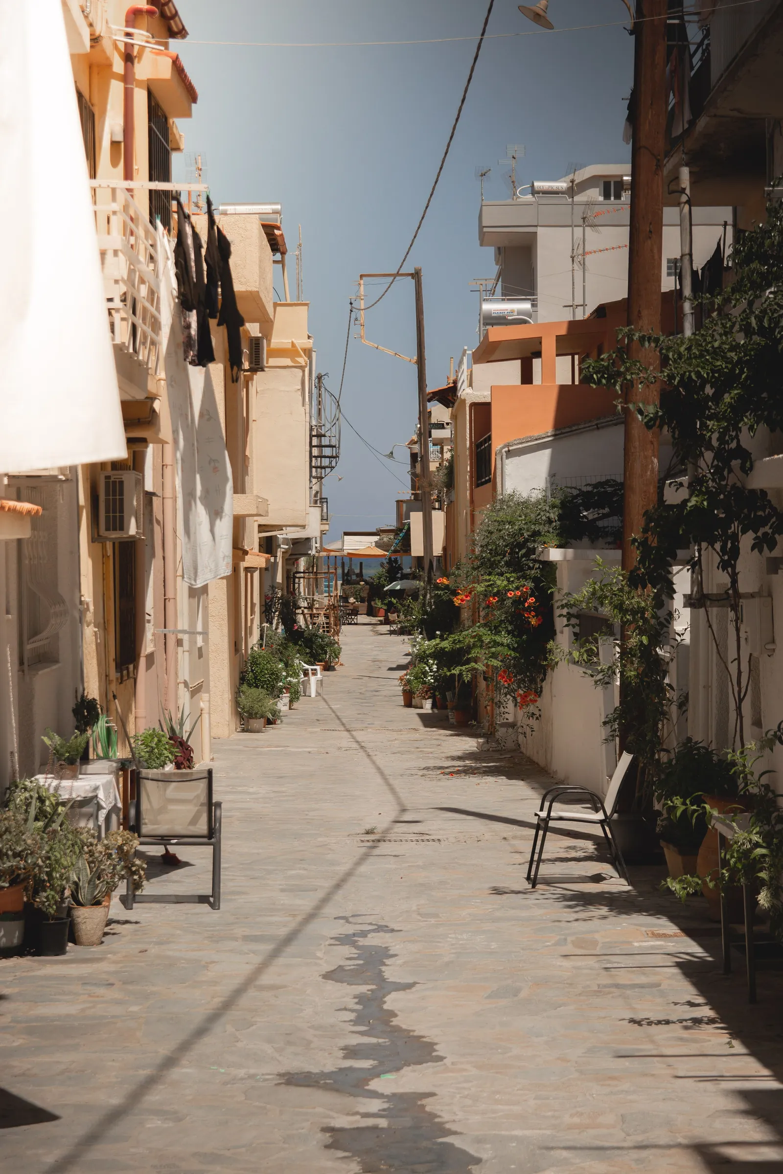 Street in Rethymno old town, Crete